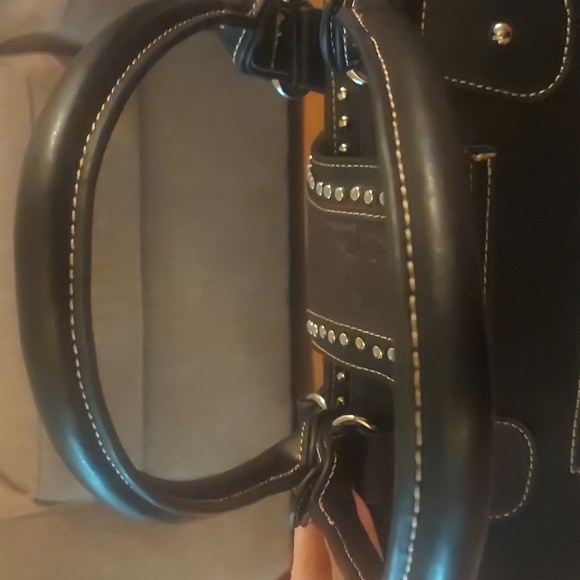 Montana West Black and Brown Studded Handbag - Picture 5 of 15